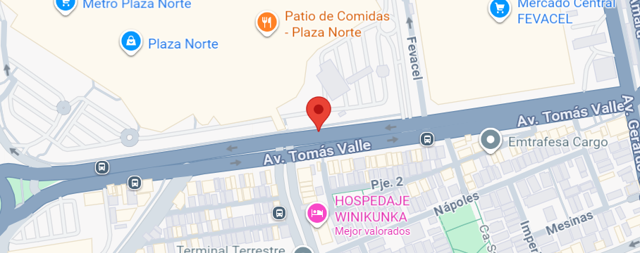 Mapa del punto de retorno norte del evento