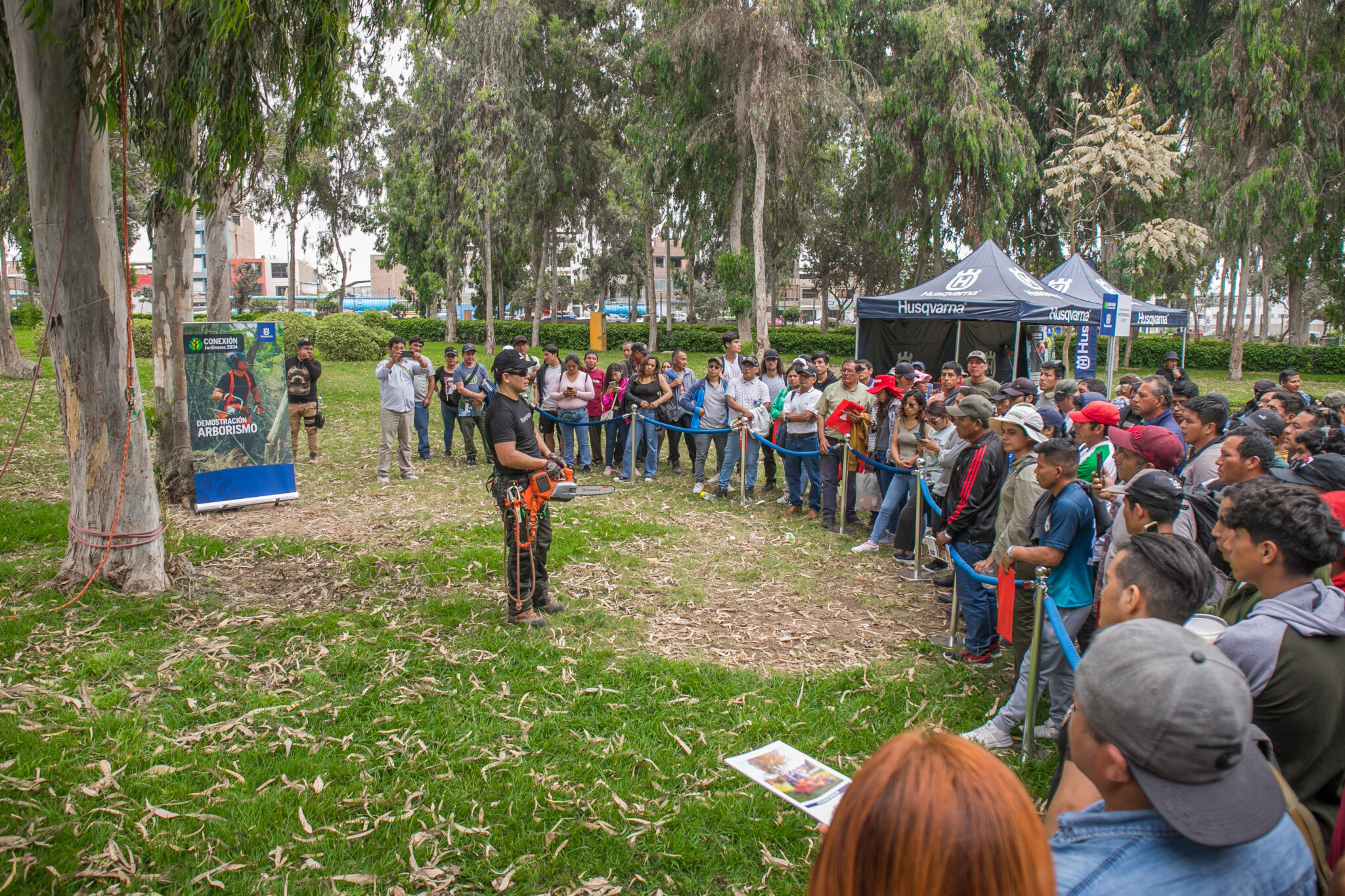 Demostración técnica de jardinería Husqvarna